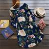 Goodlooking Women Uk Long Sleeve Floral Printed Tunic Tops T Shirt Mini Dress