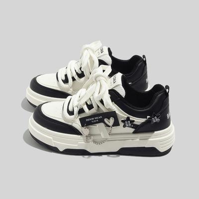 Женские повседневные кроссовки из искусственной кожи, качественные дышащие, удобные, женская обувь для отдыха на весну и осень, теннисные туфли на платформе