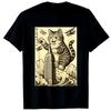 Kingcat Cat Japanese Art Funny Cat Gifts for Women T-Shirt Rotted Brains Cartoon Brainrot Designs Y2k Tee Graphic Tops
