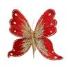 Fabric Glitter Butterfly Ornament Artificial Butterfly Christmas Tree Hanging Decoration for Ceiling Wall Tree Wreath Decor
