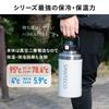 CB Japan BEGA Sports Bottle 1.9 SANTECO Vacuum Insulated Sports Bottle, Large Capacity 1.9L, White, with Easy-to-Carry Handle, StrawDirect Opening,