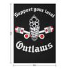 Подарок в поддержку MC Outlaw на День Хэллоуина, День Благодарения, Рождество Классический плед Индивидуальные дизайнеры Плед для сна Ретро пледы