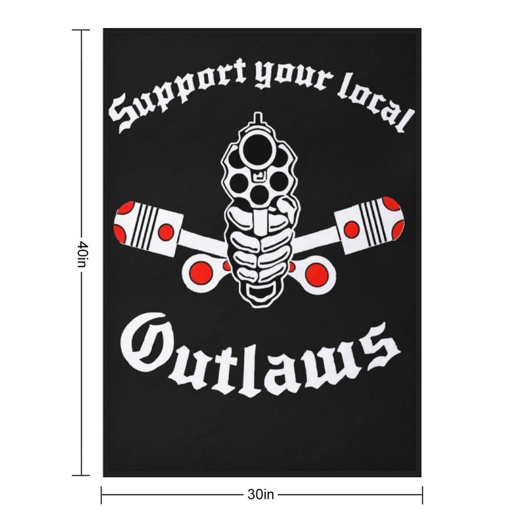 Подарок в поддержку MC Outlaw на День Хэллоуина, День Благодарения, Рождество Классический плед Индивидуальные дизайнеры Плед для сна Ретро пледы