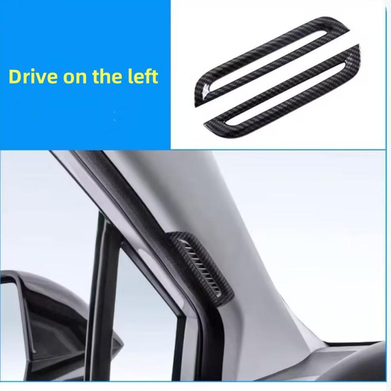 LHD/RHD Car Window Control Lift Panel Cover Sticker Carbon Fiber 4pcs for MG4 MG 4 EV Mulan 2023- 2024 Acc. hga6