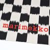 Marimekko Vankka Checkered Fabric Tote Bag, Women's, Black and White, 93982 093982 930, Nordic Design [Parallel Import]