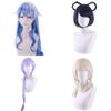 Vibrant Genshin Impact Cosplay Wig Featuring Characters Venti Keqing Barbara Diluc Ganyu Hutao