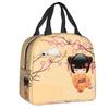 Пользовательская Милая Кукла Кокеши Сумка для Ланча Женская Теплая Сумка-Холодильник Изолированный Контейнер для Студентов Школы Работы Пикника Сумки для Еды