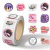 Cartoon Holiday Gift Sealing Stickers - 500 Self-Adhesive Journal Stickers per Roll