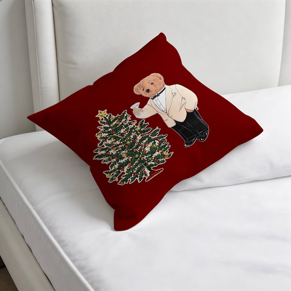 Cool Fashion BBear Fashion Square Pillow Case Durable Throw Pillow Cover for Sofa Couch Chair