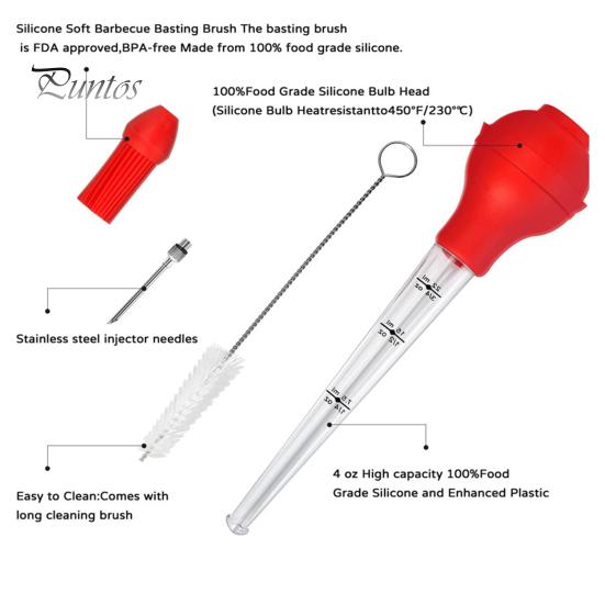 1 комплект, прочная игла для контакта с пищевыми продуктами, здоровый вкус индейки, портативная игла для приправы для индейки, игла, принадлежности для барбекю