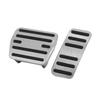 ABSOPRO Car and Brake Pedal Cover Pads for VW Golf and Golf SportWagen Aluminum Silver 2 Pieces Gas, Accelerator, Golf, Alltra, 2015-2020, Non-Slip