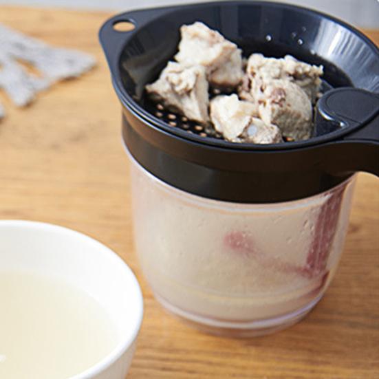 Кружка-жироотделитель с нижним выпуском, сито для соуса и масляный фильтр на 4 чашки