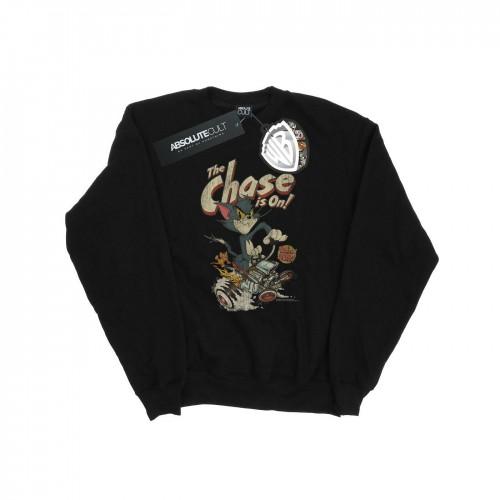 Tom and Jerry Mens The Chase Is On Sweatshirt