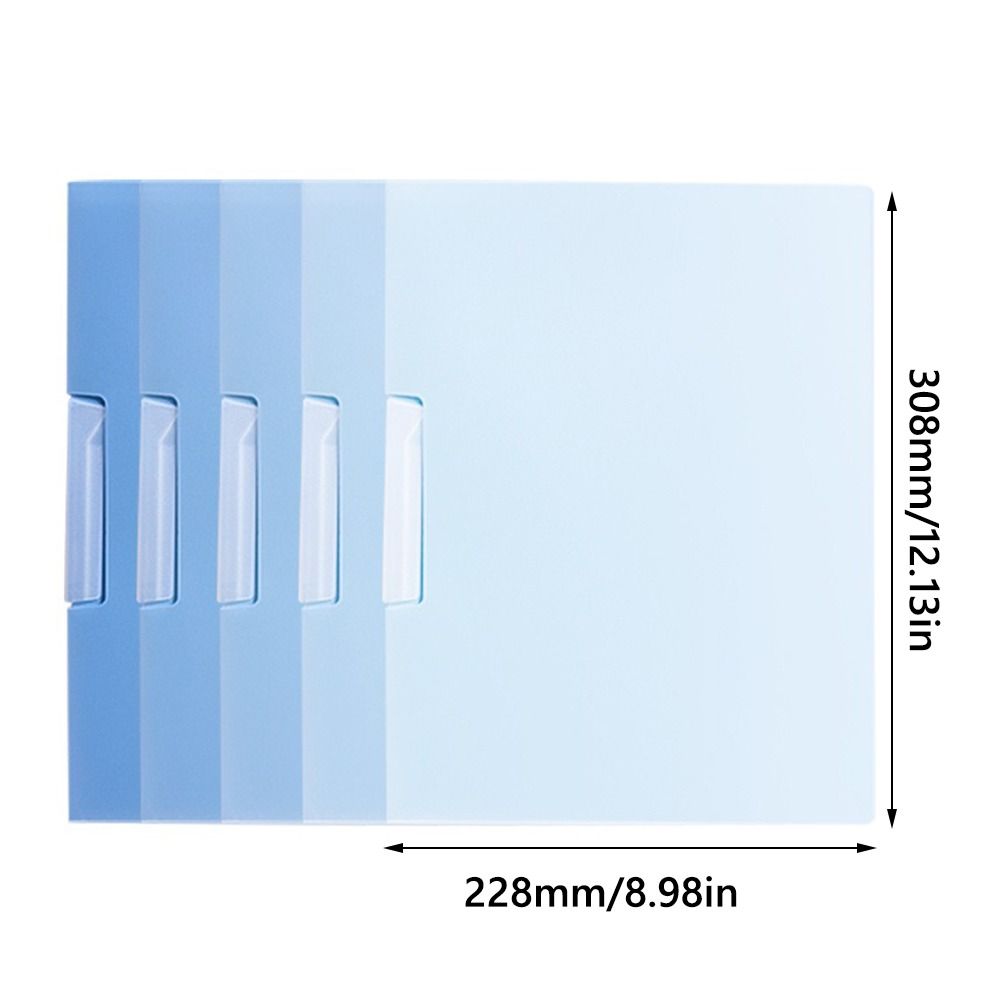 5PCS/Set Rotating Side Opening A4 File Folder Gradient Color File Organizer  School Office