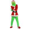 Women's Cosplay Costume Santa Claus Hat Glove Belt Clothe Pant Mask Shoes 7 Piece Set