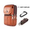 Men's Leather Phone Bag Multifunctional Messenger Bag Outdoor Work Belt Phone Case Waterproof