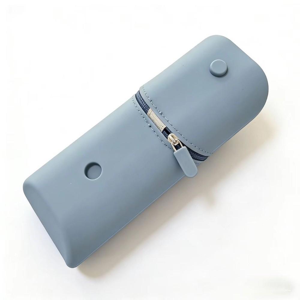 Soft Macaron Foldable Pen Holder Eco-Friendly Desk Organizer Silicone Pencil Case Home Storage