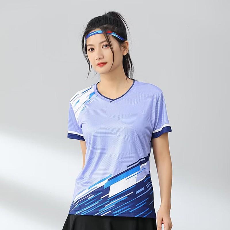 Quick-Dry Badminton Shirt Men Women Kids Sport T-Shirt Training Competition Uniform