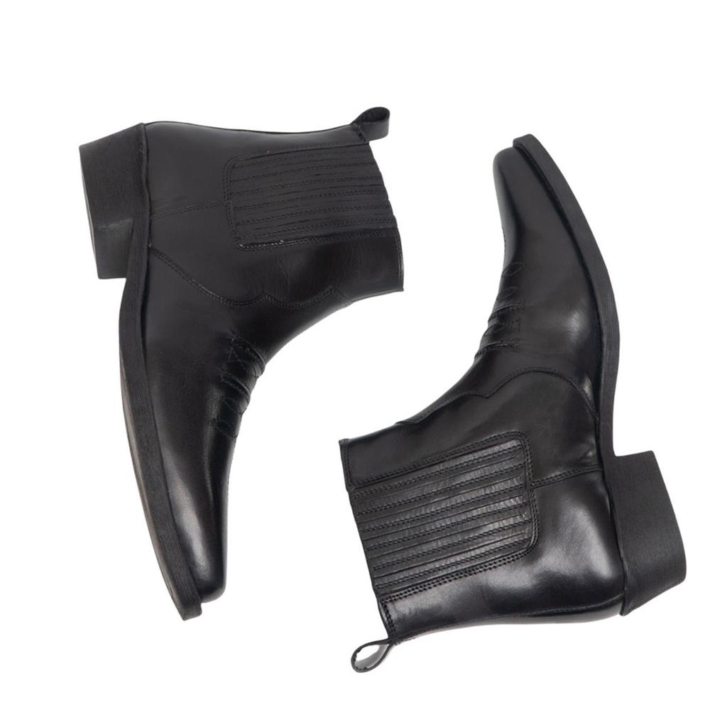 Woodland Мужские ботильоны в стиле вестерн с кожаной ластовицей и потертостями