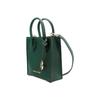 Michael Kors MK Mercer Однотонная Кожаная Сумка-Гармошка в Французском Стиле для Поездок Женские Сумки Темно-Зеленая 35S1GM9T0L-305