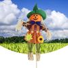 Scarecrow Decor Attractive Colorful with Bucket Halloween Adorable Scarecrow for Garden