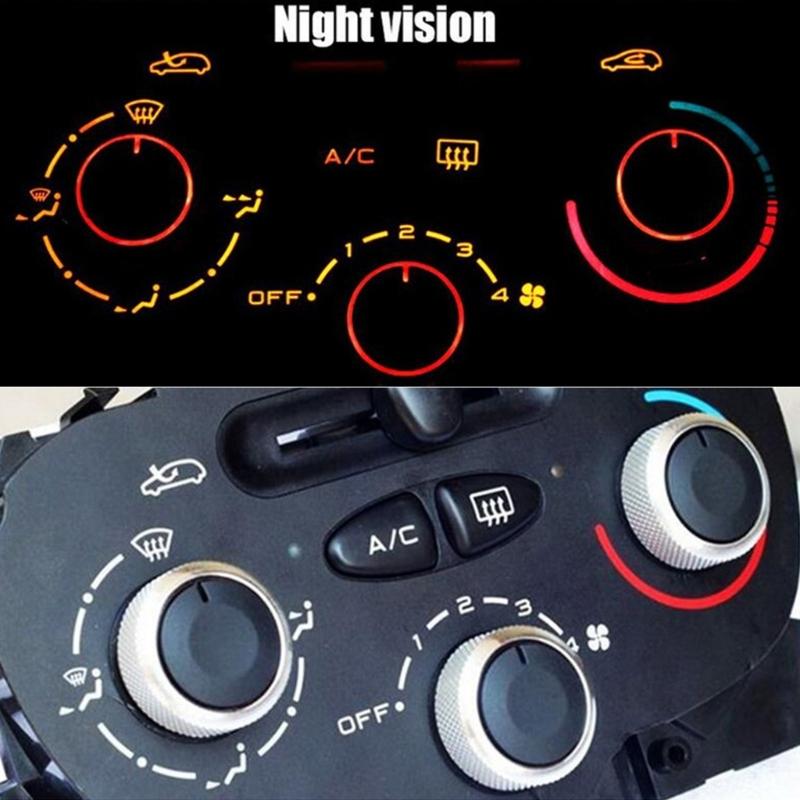 3 Pack Air Conditioning Control Knobs Button For 206 207 Enhancing Driving Experience Efficient Temperature Management