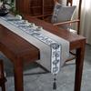 Table Flag Jiangnan Spring View Zen Dining Table Cloth Tea Table Fabric Long Coffee Table Tablecloth Tea Table Mat