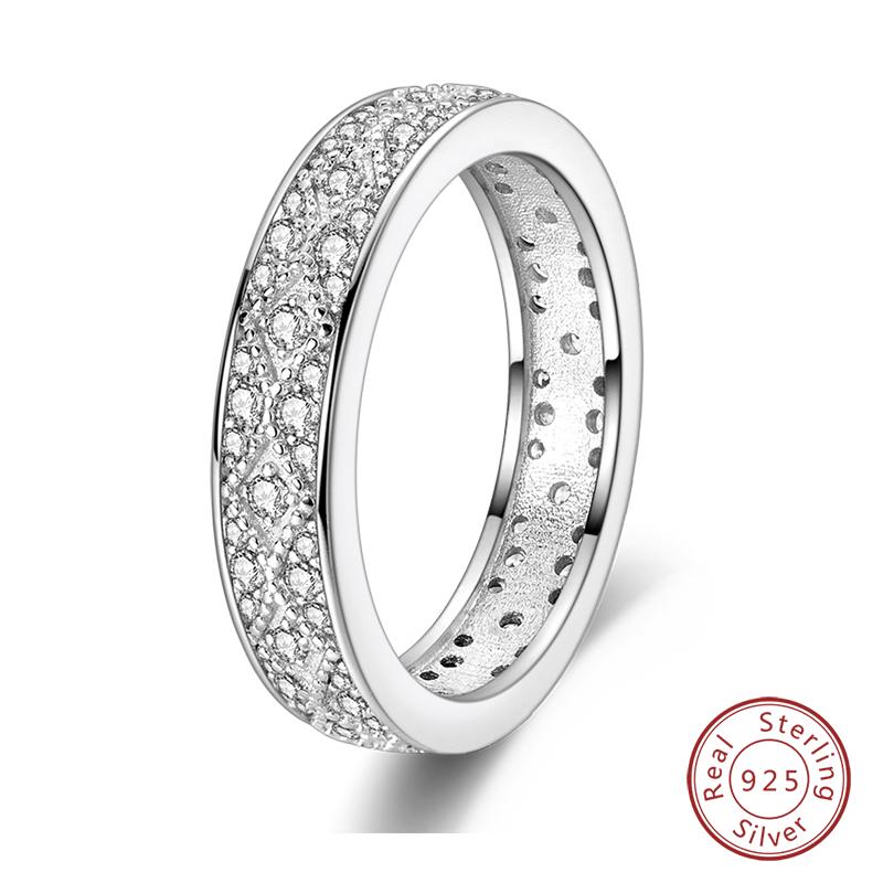 925 Sterling Silver Heart Shaped Infinite Minimalist Rings Hollow Celtic Knot Rings for Women Elegant Engagement Wedding Jewelry