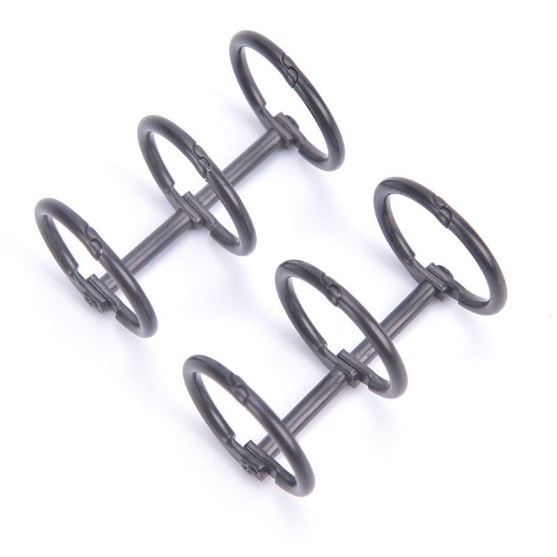 2Pcs Metal Loose Leaf Book Binder 3 Rings For Notebook Album Scrapbook Clips