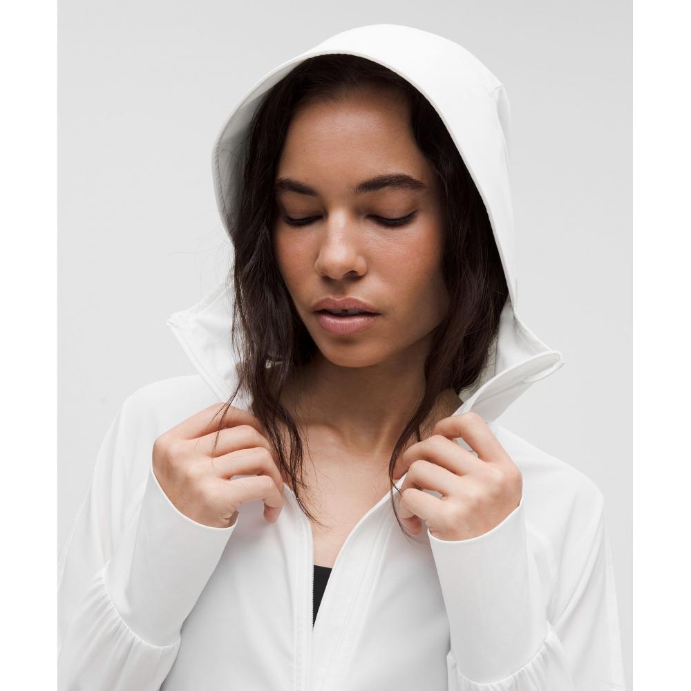 Lululemon Lightweight Stretch Uv Protective Jacket Wht