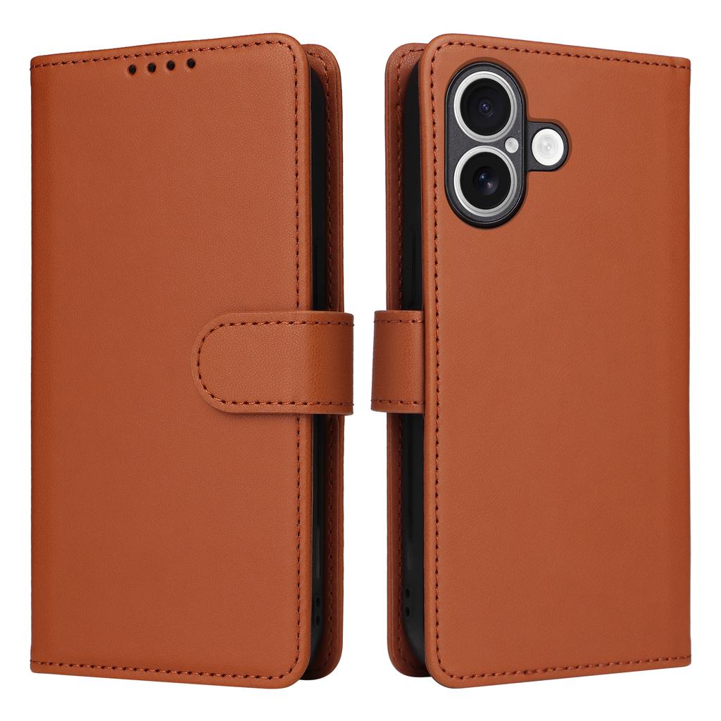 For iPhone 17 Magnetic Case BETOPNICE Detachable PU Leather Phone Cover with Strap