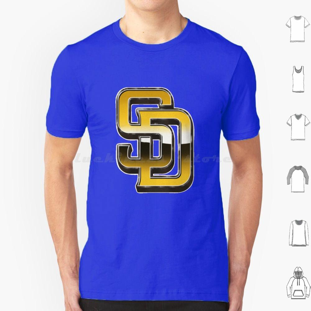 Спортивная футболка San Diego Baseball 6XL Хлопок Крутая футболка Спорт Спортивная Бе बेसबбол Потрите грязью на ней Игрок в бейсбол Фанаты бейсбола Смешная