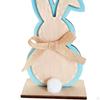 Easter Bunny Decorations Ornament Craft Desk Hallway Party Favors Indoor Rabbit Figurine Wooden