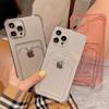 Shockproof Clear Card Bag Phone Case For Iphone 14 13 11 12 Pro Max 13pro Xr Xs Max X 7 8 Plus 11 Transparent Soft Bumper Cover