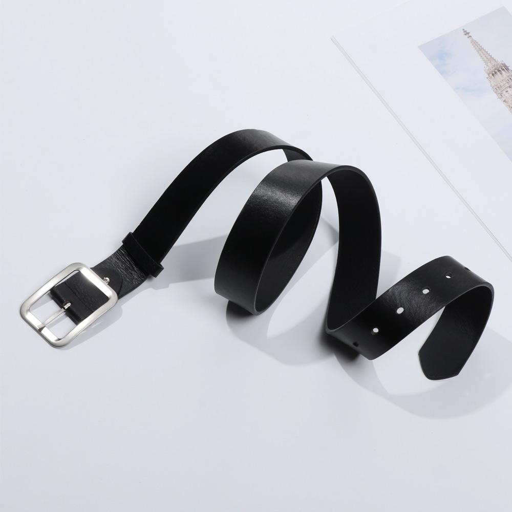 Waist Strap Belts High-Quality Waist Belts Casual Waistband Leather Dress Belt Square Pin Buckle