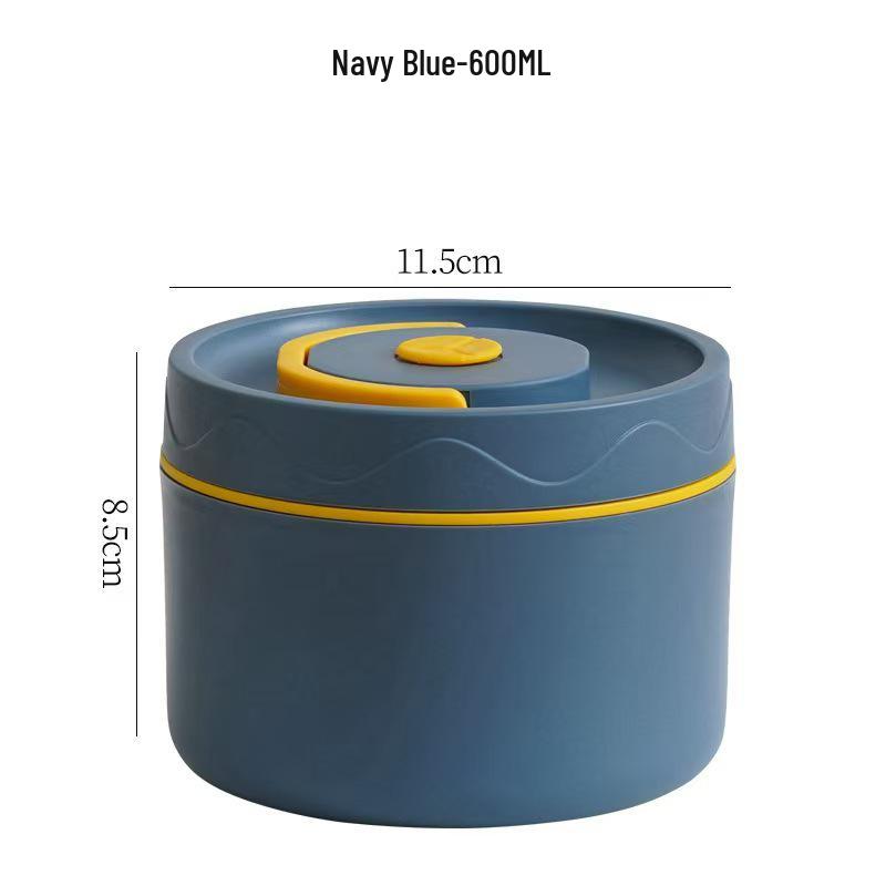 Двухслойный ланч-бокс из нержавеющей стали 304 с крышкой для офисных работников и студентов