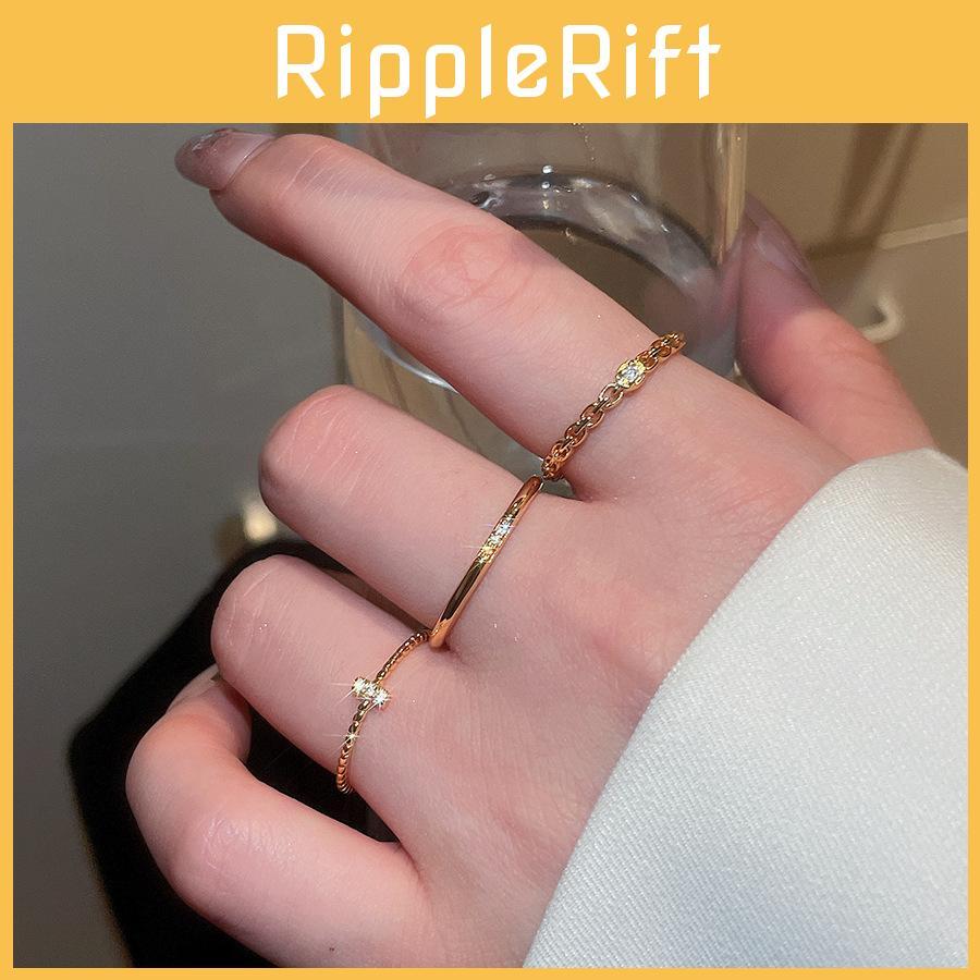 Artistic Copper Ring For Women With Round Design Vintage Style Hand Jewelry