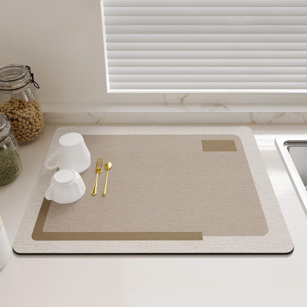 Коврик для сушки кухонной посуды, противоскользящий коврик для слива кофе, водонепроницаемый коврик для посуды, термостойкий коврик для столешницы, подставка для слива крана