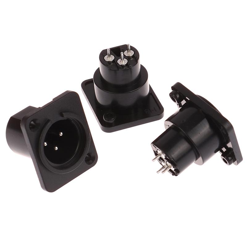 1 шт. Xlr 3-контактный штекерный разъем для панели аудио микрофона