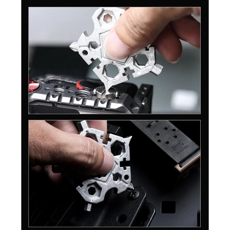 23 в 1 пятиугольный многофункциональный снежинка внутренний шестиугольный гаечный ключ инструмент для повседневного использования отвертка велосипедный комбинированный инструмент 58*58 мм