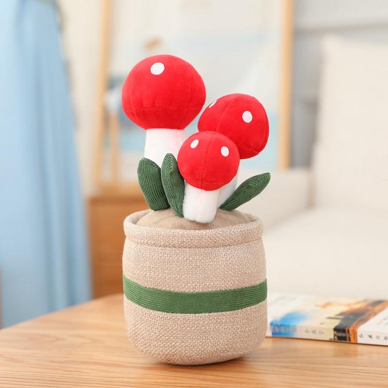 Творческий суккулентный тюльпан-колокольчик в горшке, плюшевая игрушка, украшение для гостиной, офиса, мягкое растение, кукла, подушка, подарок для девочек на праздник