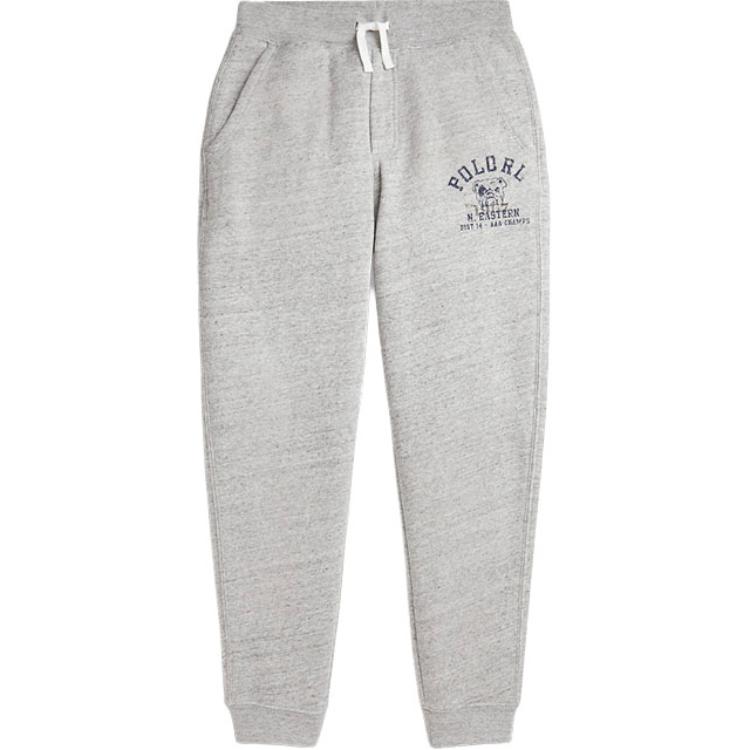 Polo Ralph Lauren Knit Sports Pants With Logo Letter Pattern And Drawstring Cuffs Kids Bottoms Pepper-Flower-Gray CWPOPNTYBQ20187-020