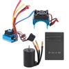 3650 Motor 2300KV+ 45A Brushless ESC Program Card Heat Sink Set for 110 RC Car