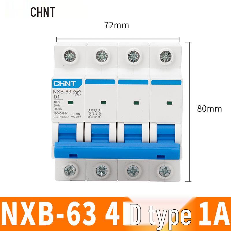 Автоматический выключатель Chint NXB: 1P, 2P, 3P, 4P Бытовой тип D Трехфазный разъединитель 380 В.