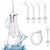 Water Flosser for Teeth Cleaning,Cordless Water Flosser with Adjustable Level Pressure,300ML Detachable Water Tank,5 Water Jet Replacements,IPX6