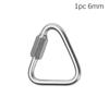 Climbing Equipment Keychain Snap Clip Triangle Carabiner Hanging Hook Kettle Buckle Chain