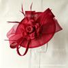European and American retro imitation hemp top hat women's horse racing festival tea party party headgear bridal dinner feather flower top hat