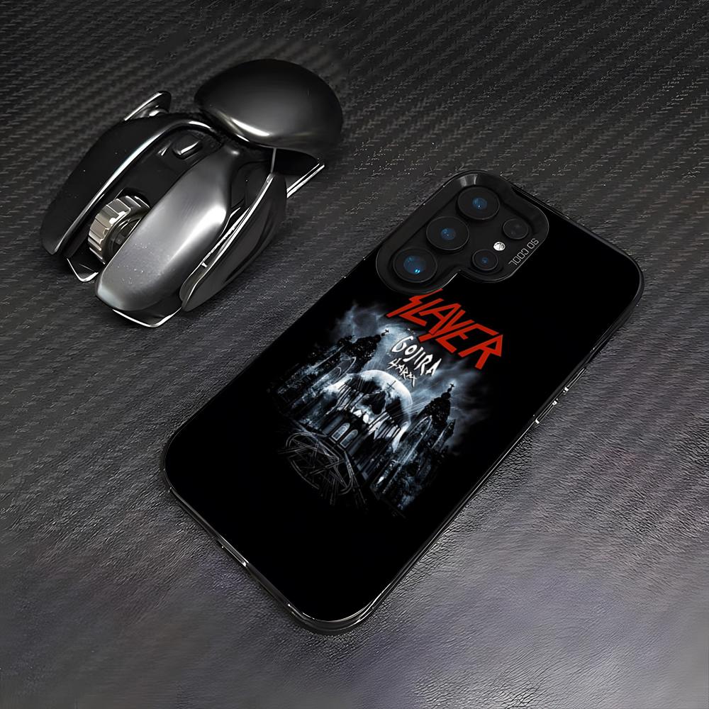 S-Slayer Metal Rock Band Phone Case For Samsung A25 A33 5G A54 A36 A35 A56 A52 A14 Shockproof Colorful Cover