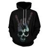 New Annual Explosive Halloween Skull Loose Hoodie 3D Printed Men's and Women's Fashion Hip-hop Jumper Casual Long Sleeves