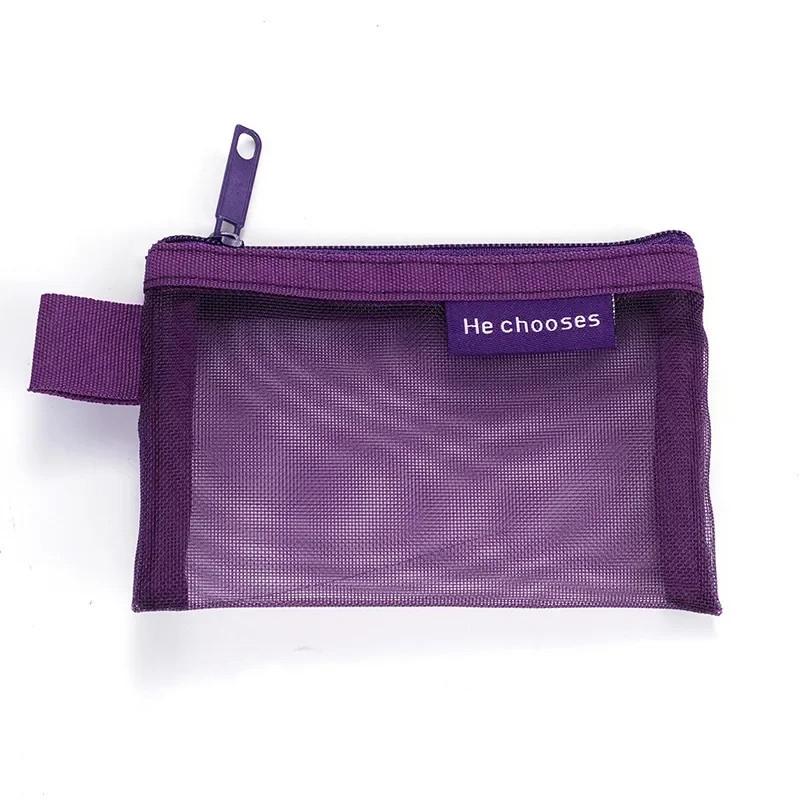 Мини-кошелек для монет, портативный кабель для передачи данных помады, зарядное устройство для наушников, органайзер, сумка, многофункциональная сетчатая сумка для хранения в стиле ретро